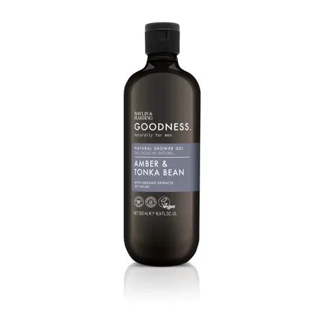 Baylis & Harding Goodness men showergel amber & tonka bean 500 Milliliter