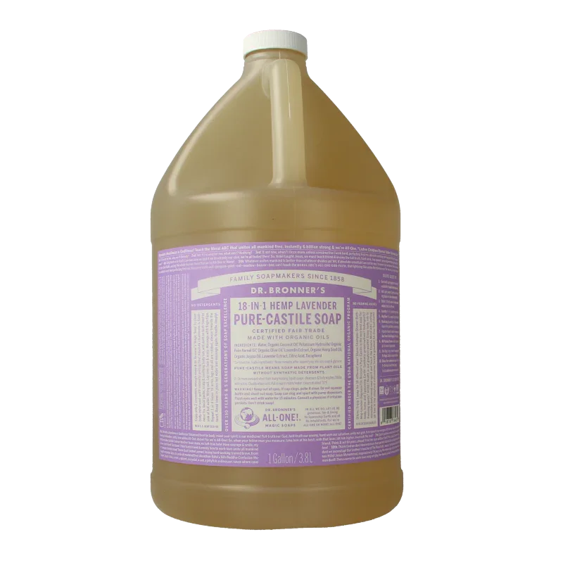 Dr Bronners Liquid soap lavendel 3800 Milliliter