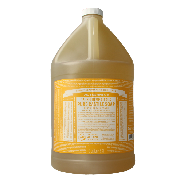 Dr Bronners Liquid soap citrus 3800 Milliliter