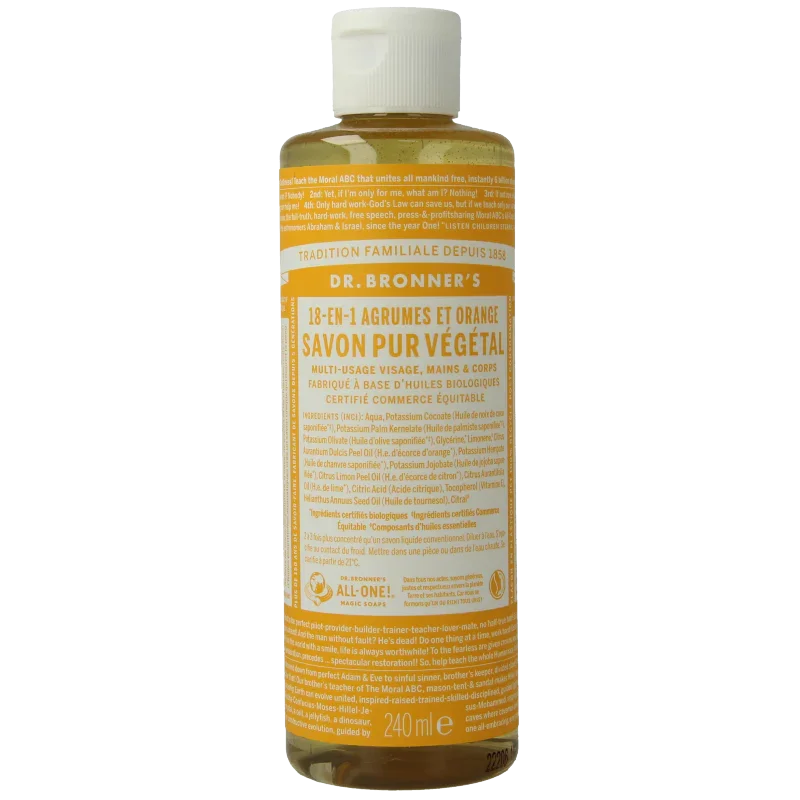 Dr Bronners Liquid soap citrus 240 Milligram