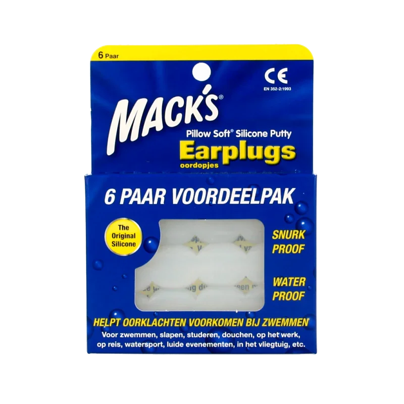 Macks Earplugs 6 Paar