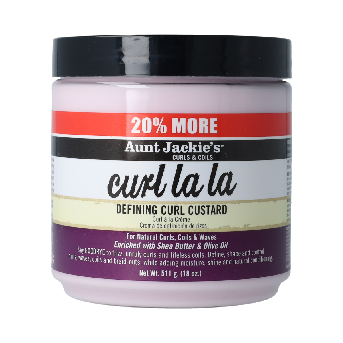 Aunt Jackie's Curl lala custard 430.00 Milliliter
