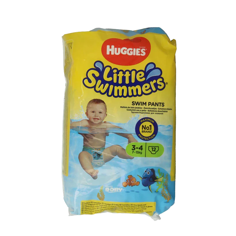 Huggies Little swimmers maat 3-4 7-15kg 12 Stuks