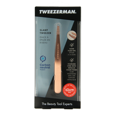 Tweezerman Slant tweezer rose goud 1.00 Stuks