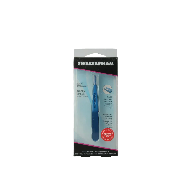 Tweezerman Slant tweezer bell bottom blue 1 Stuks
