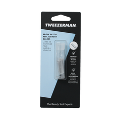 Tweezerman Brow razor replace blades 4.00 Stuks