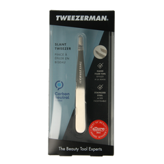 Tweezerman Slant tweezer klassiek stainless steel 1.00 Stuks