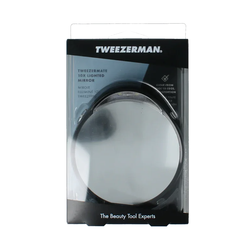 Tweezerman Spiegel met licht vergroot 10x 1 Stuks