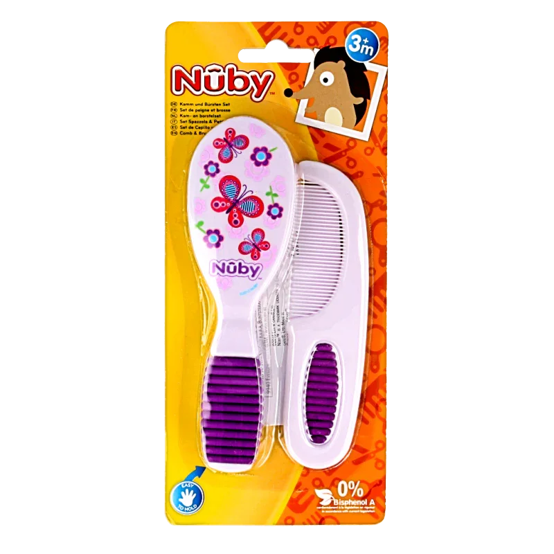 Nuby Kam & borstel set 1 Set