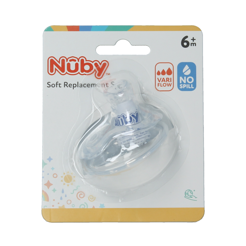 Nuby Vervangspeen beker ID10052 1.00 Stuks