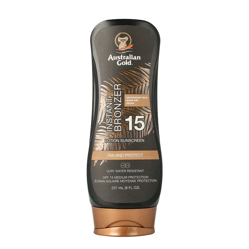 Australian Gold Lotion met bronzer SPF15 237 Milliliter
