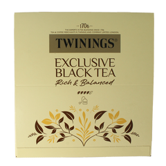 Twinings Exclusive black tea envelop 100 Zakjes