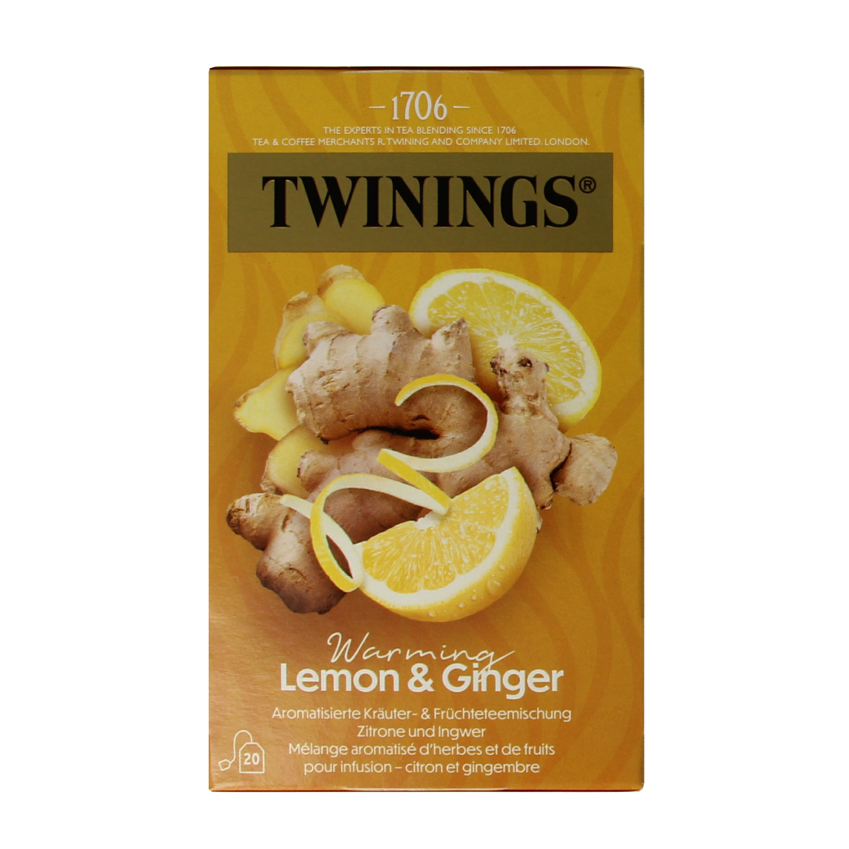 Twinings Citroen gember 20.00 Zakjes