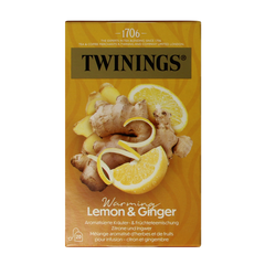 Twinings Citroen gember 20 Zakjes