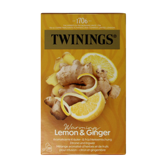 Twinings Citroen gember 20.00 Zakjes