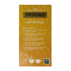 Twinings Citroen gember 20 Zakjes