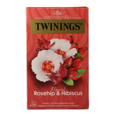 Twinings Rozenbottel hibiscus 20 Zakjes