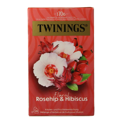 Twinings Rozenbottel hibiscus 20 Zakjes