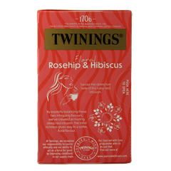 Twinings Rozenbottel hibiscus 20.00 Zakjes
