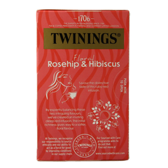 Twinings Rozenbottel hibiscus 20.00 Zakjes