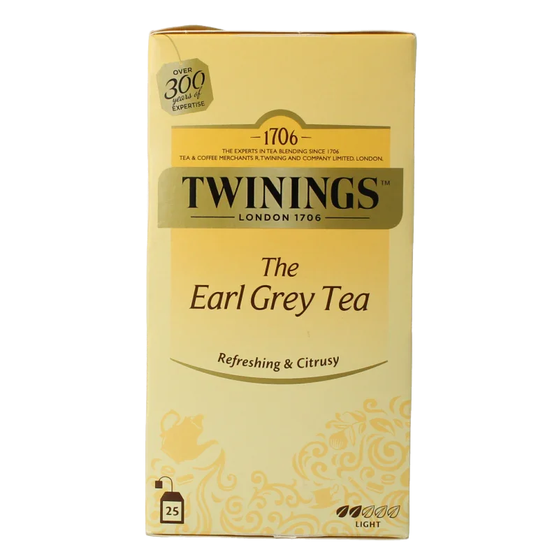 Twinings Earl grey envelop zwart 25 Zakjes
