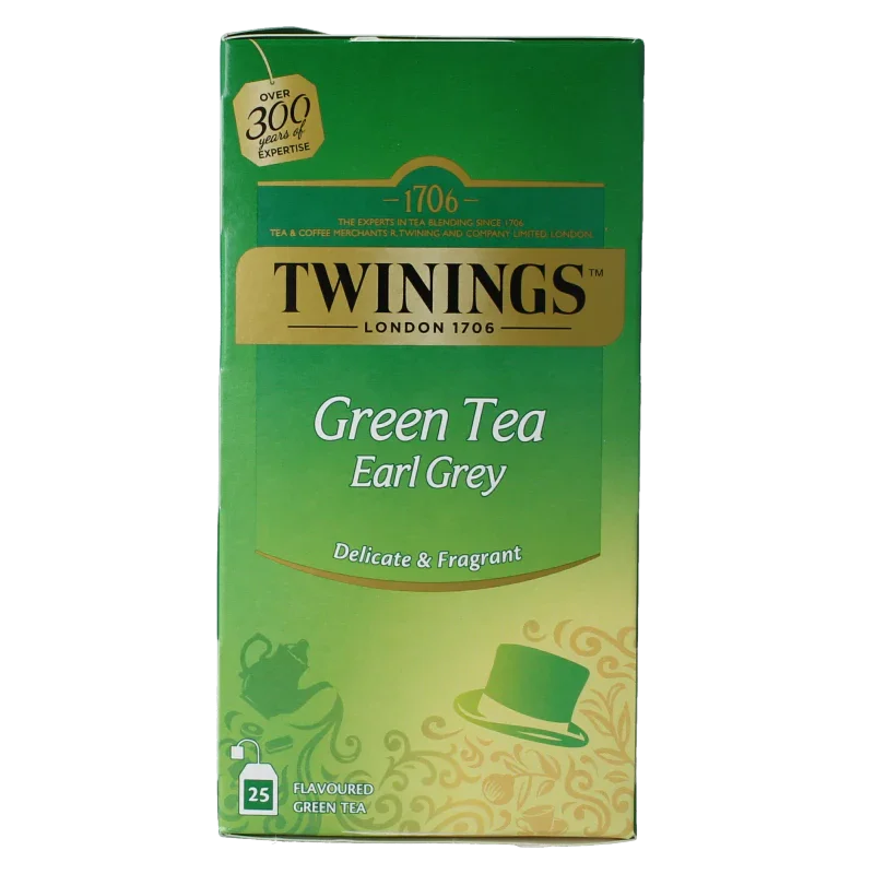 Twinings Green tea earl grey 25 Zakjes