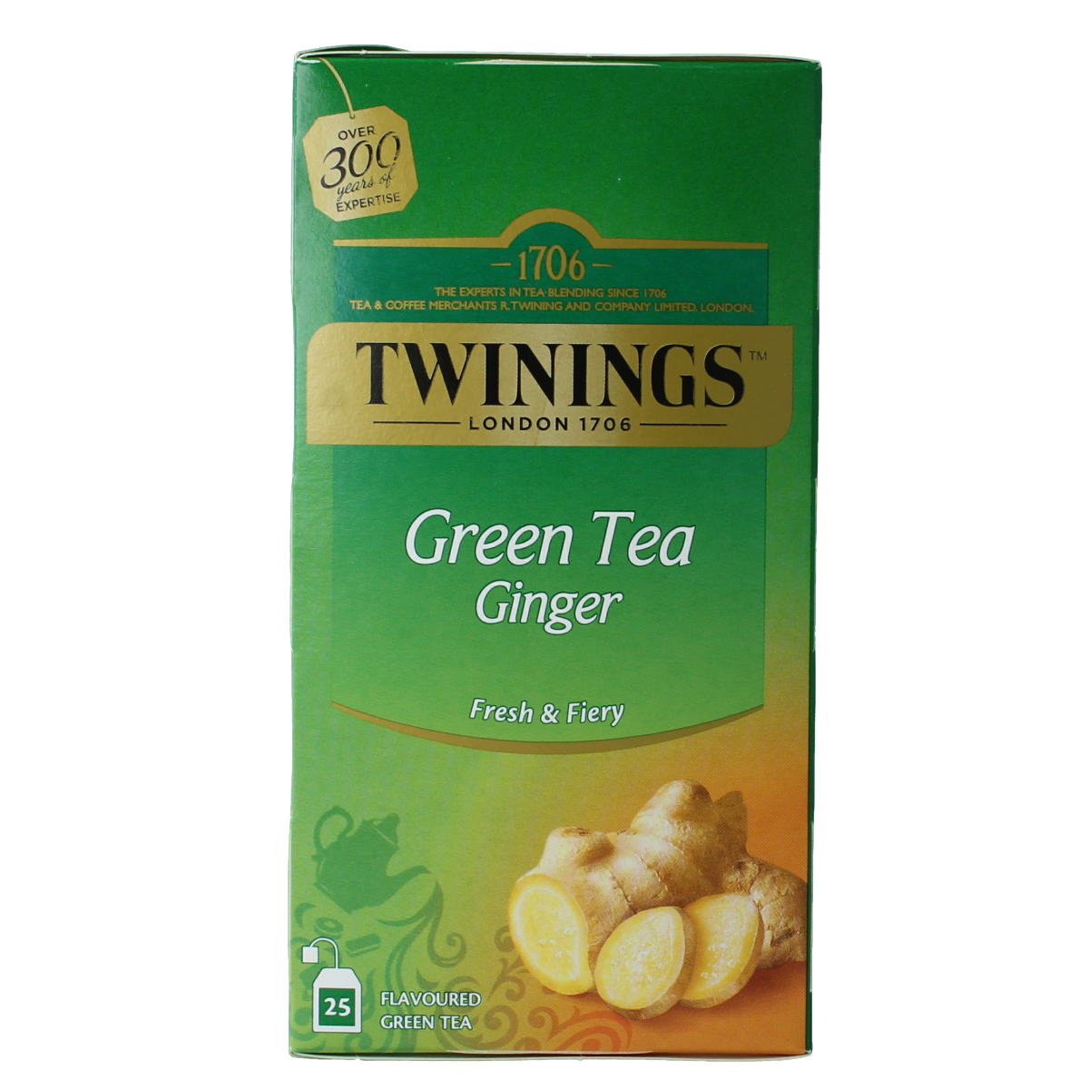 Twinings The vert gingembre 25.00 Zakjes