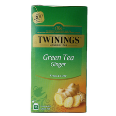 Twinings The vert gingembre 25.00 Zakjes