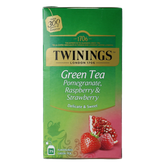 Twinings The vert pomogranate raspberry strawberry 25 Zakjes