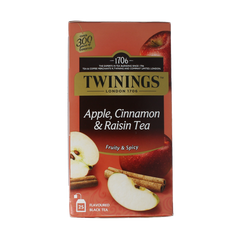 Twinings Apple cinnamon raisin 25 Zakjes
