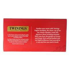 Twinings English breakfast envelop 50.00 Stuks