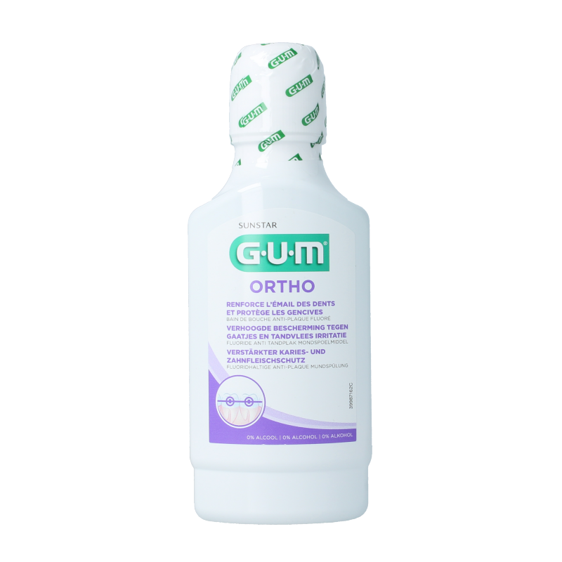GUM Ortho mondspoelmiddel 300.00 Milliliter