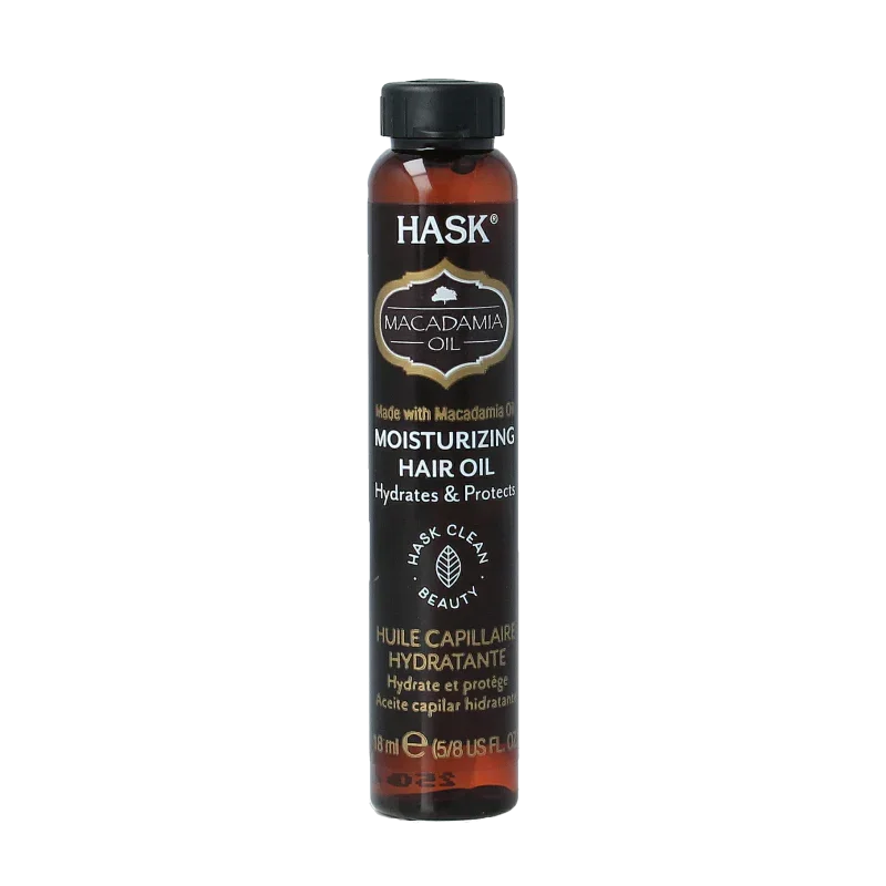 HASK Macadamia oil moisturising shine oil 18 Milliliter