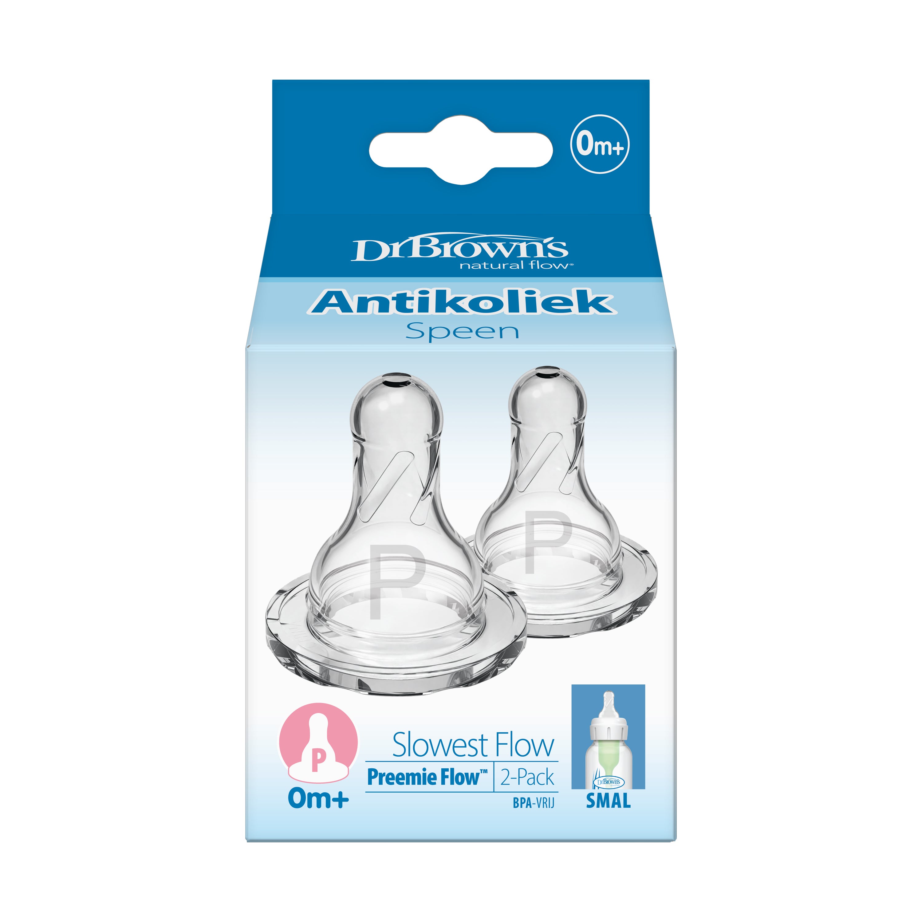 Dr. Brown's Speen standaard hals fles prematuur 2 Stuks