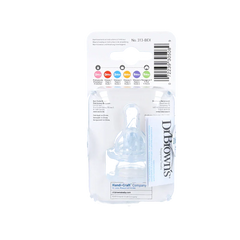 Dr. Brown's Speen standaard hals fles fase 4 pap 2 Stuks