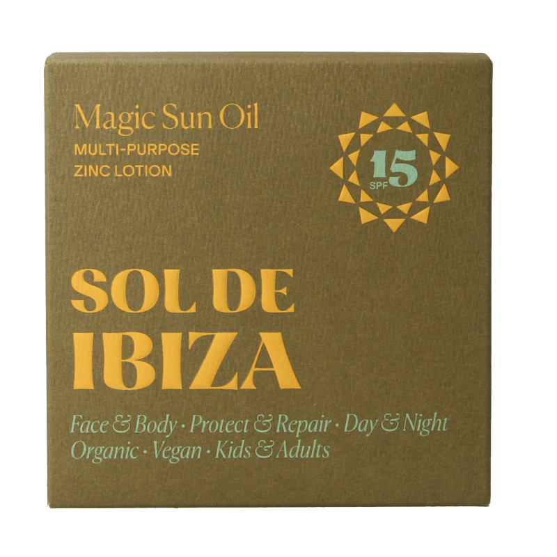 Sol De Ibiza Zonneolie beschermend & herstellend SPF15 bio 100 Milliliter
