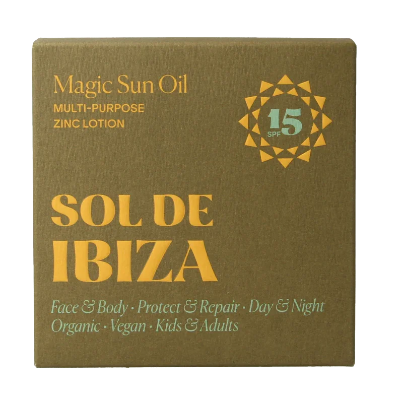 Sol De Ibiza Zonneolie beschermend & herstellend SPF15 bio 100 Milliliter