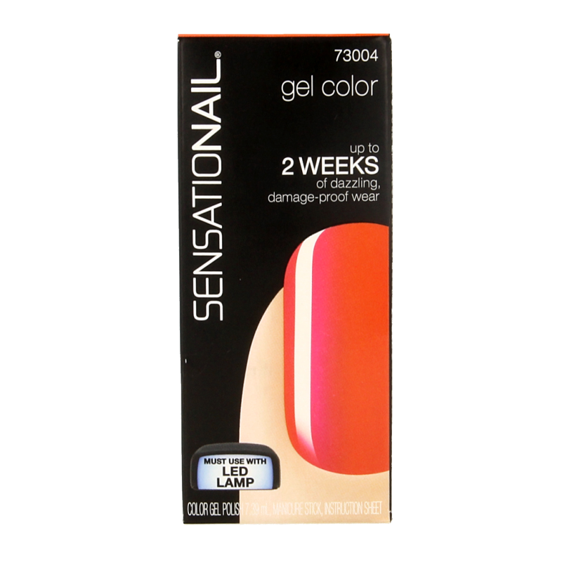 Sensationail Color gel tropical punch 7.4 Milliliter