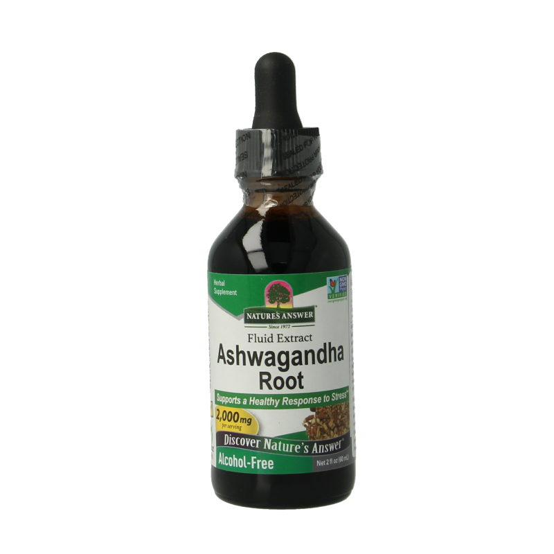 Natures Answer Ashwagandha extract alcoholvrij 60 Milliliter