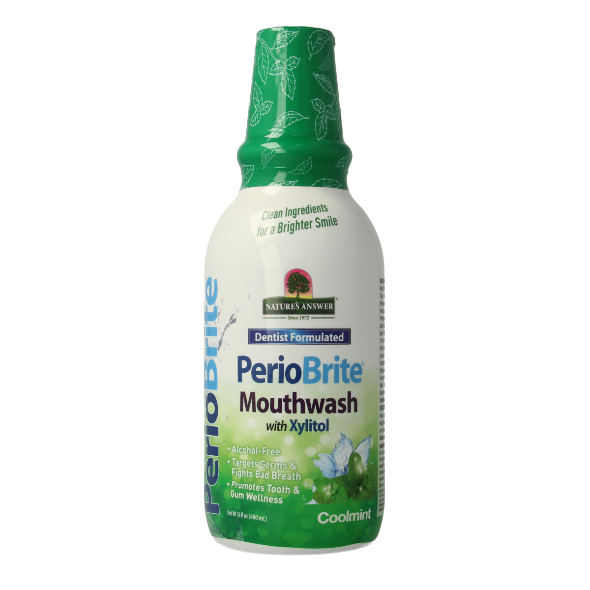 Natures Answer PerioBrite mondwater coolmint 480.00 Milliliter