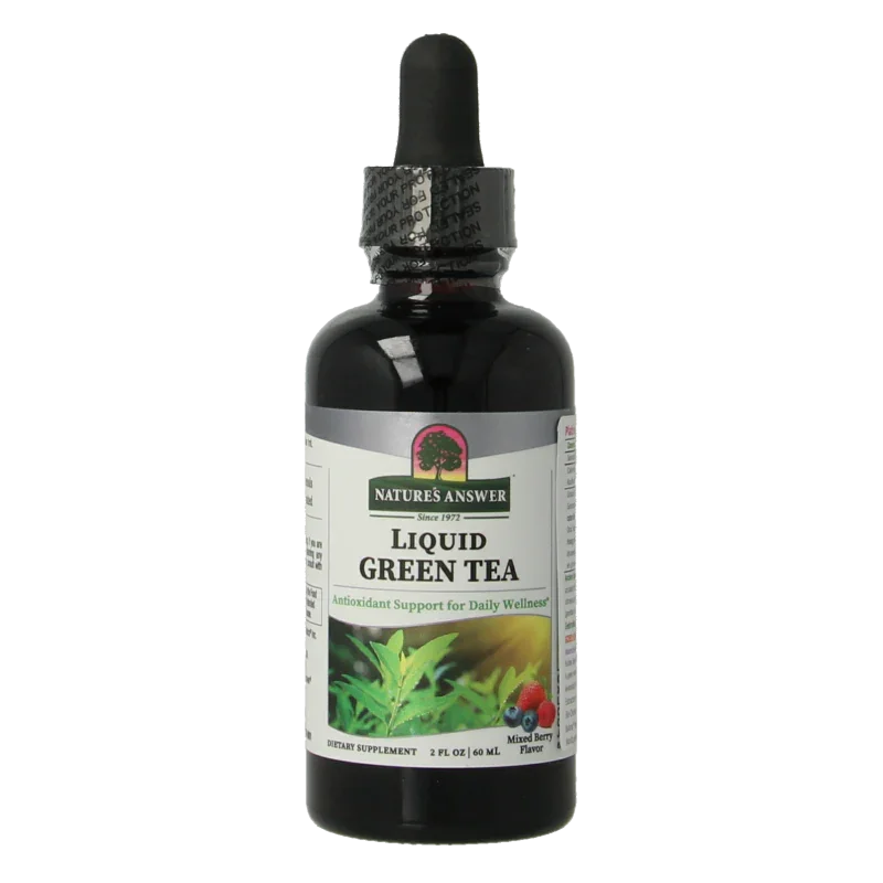 Natures Answer Groene thee extract alcoholvrij met 50% EGCG 60 Milliliter