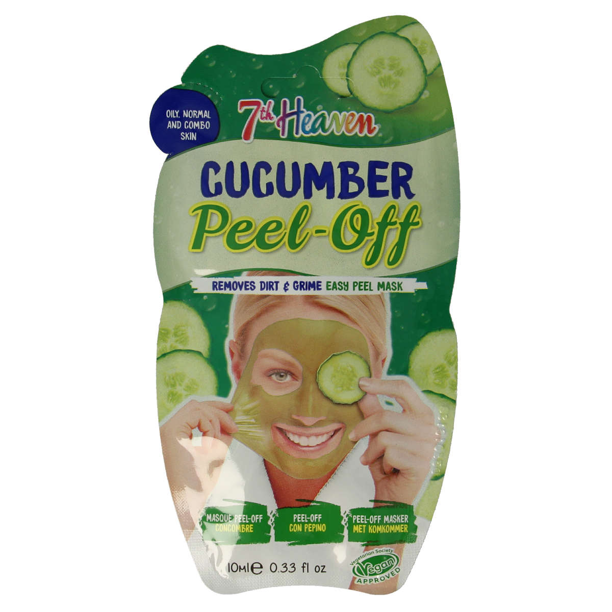 Montagne 7th Heaven gezichtsmasker cucumber peel-off 10.00 Milliliter