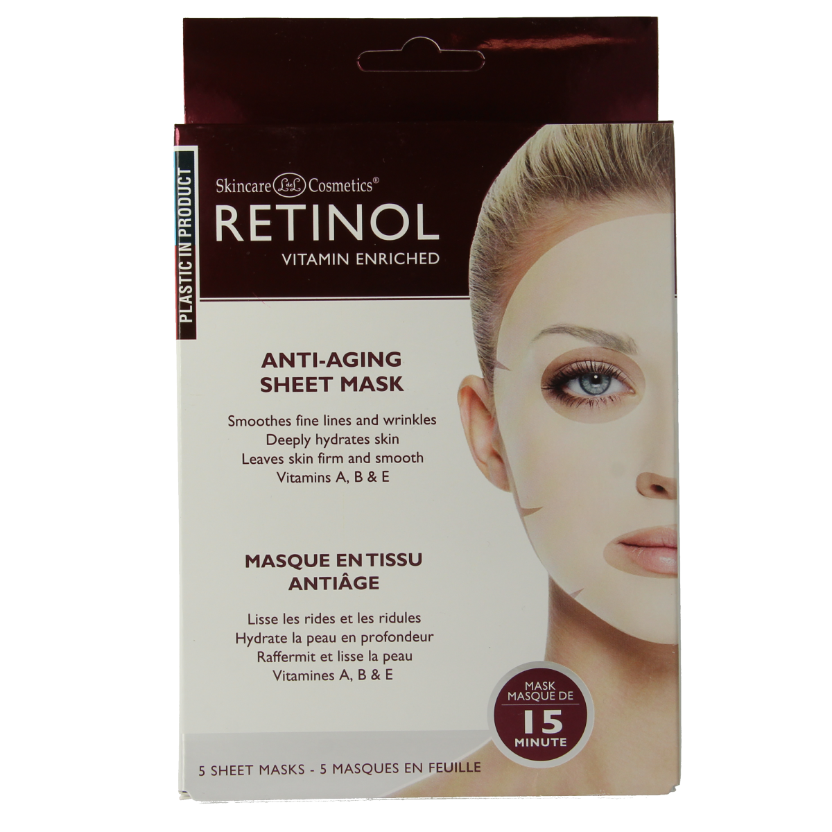 Retinol Anti-aging sheet mask 5.00 Stuks