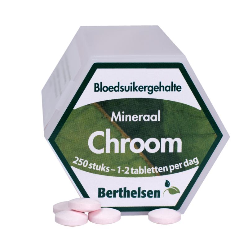 Berthelsen Chroom picolinaat 62,5mcg 250 Tabletten