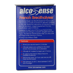 Alcosense Alcoholtester wegwerp NF gekeurd 2 Stuks
