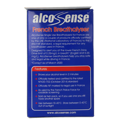 Alcosense Alcoholtester wegwerp NF gekeurd 2 Stuks