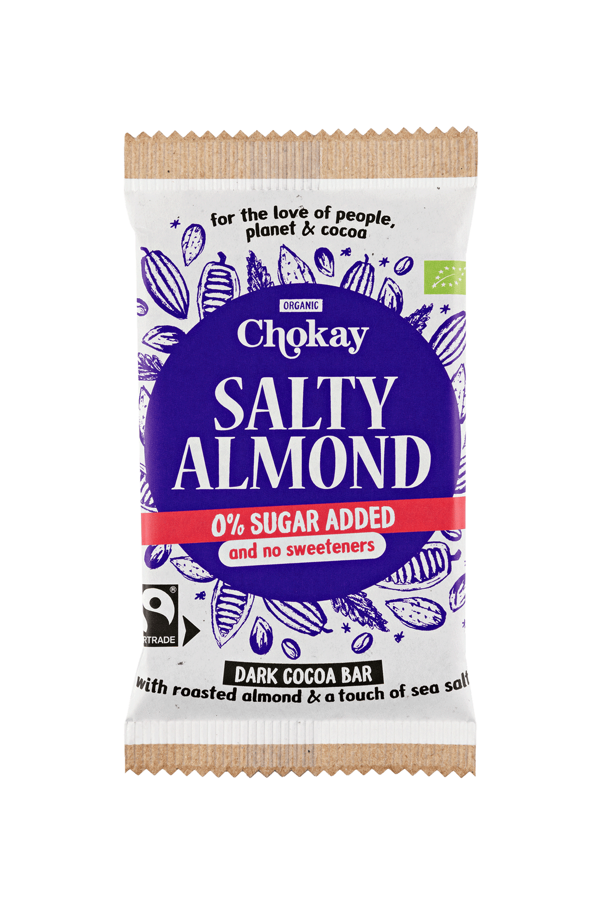 Chokay BIO Bar Dark Salty Almond 70.00 Gram