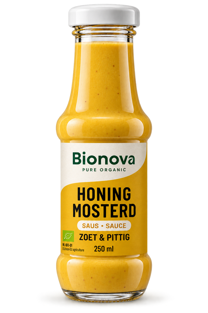Bionova Honing mosterd saus bio 250.00 Milliliter