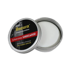 Rasura Scheerzeep sandelwood in blik 1 Stuks
