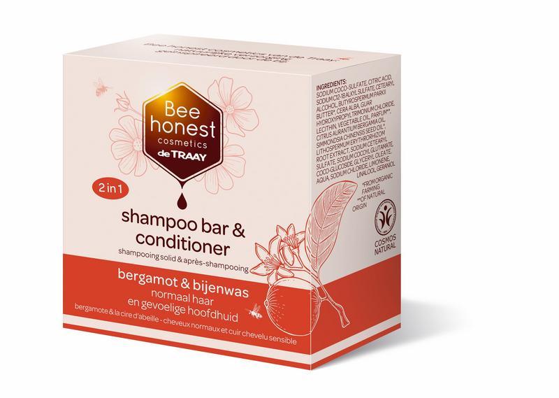 Traay Bee Honest Shampoobar bergamot & bijenwas 80 Gram